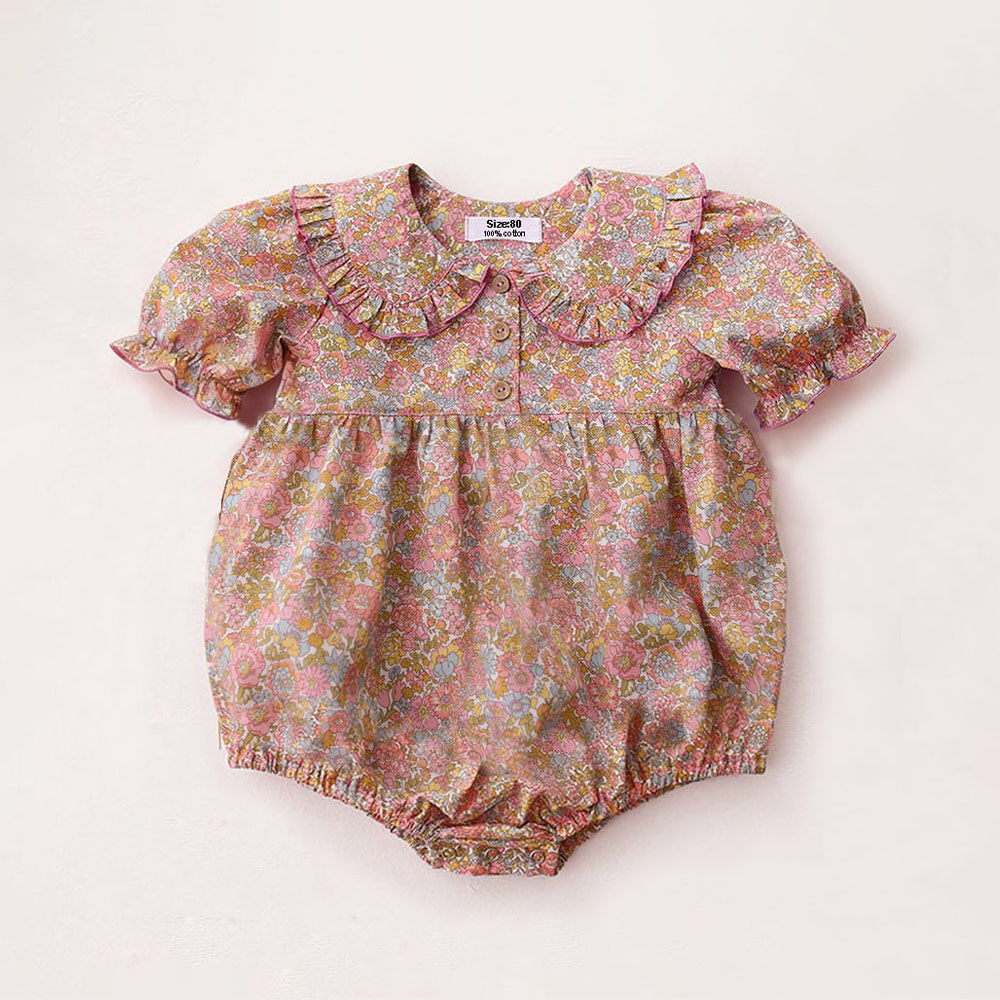 Newborn Baby Girl Romper Floral - Pakaian Bayi Baru Lahir Musim Panas,
