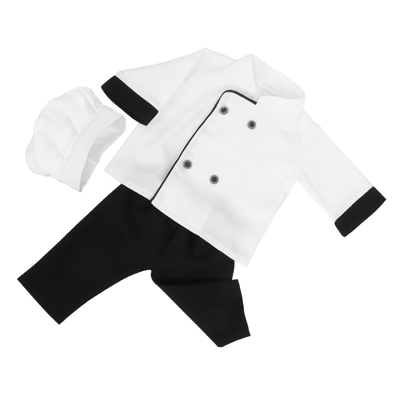 Infant Photography Props Outfit - 1Set Kostum Koki Bayi untuk Pakaian