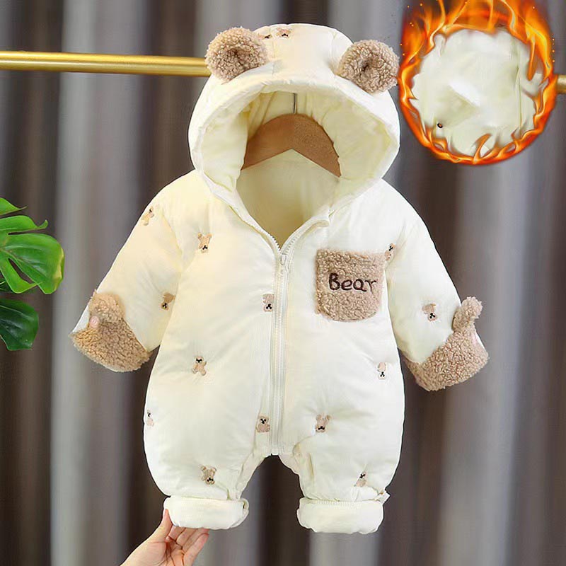 Cotton Baby Onesies Zipper - Baju monyet bayi baru lahir, Jumpsuit