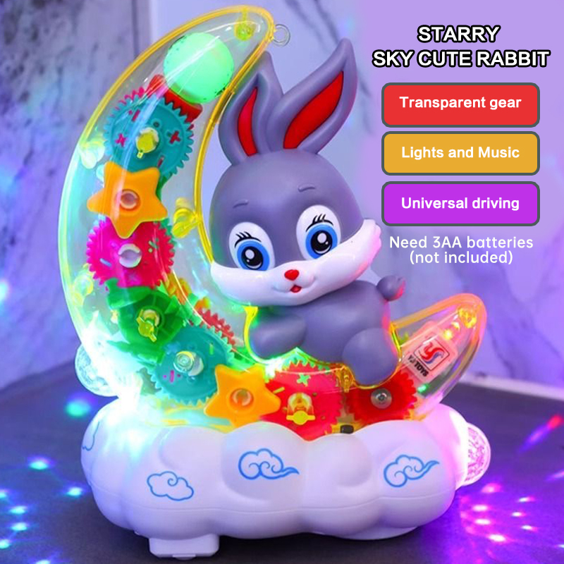 Baby Gear - Skuter Mainan Listrik Moon Rabbit dengan