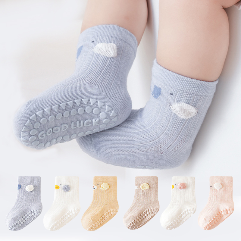 Unisex Baby Socks Non Slip - 3 Pasang Kaus Kaki Lantai Bayi