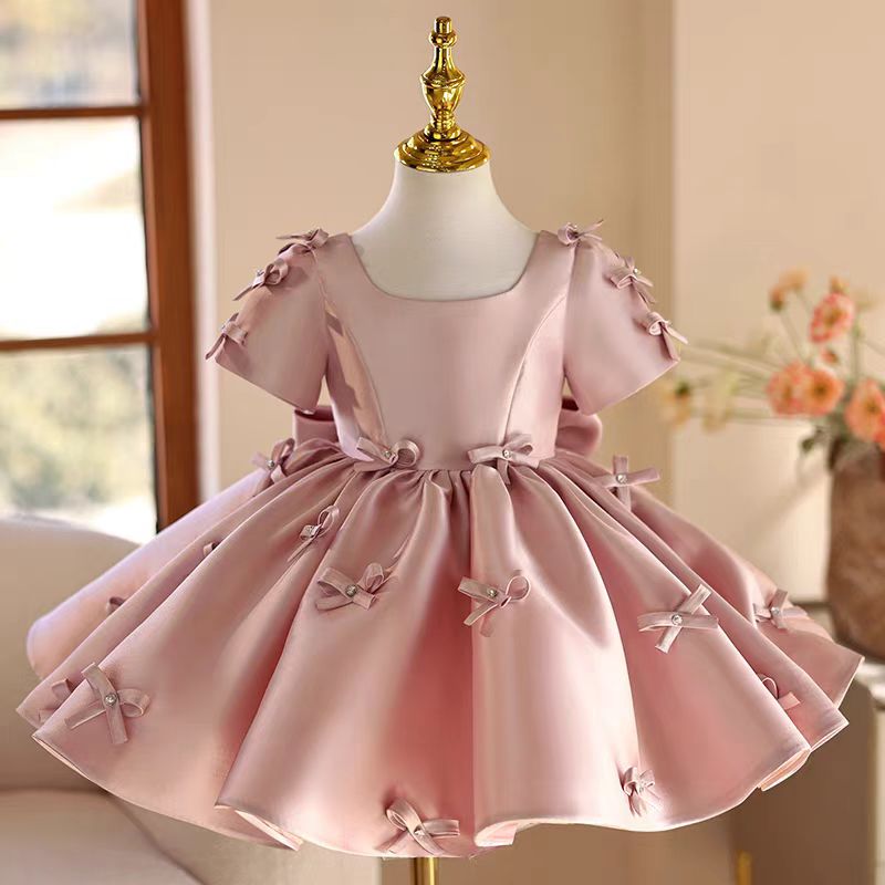 Toddler Girl Tulle Party Dress - Jill Wish J720 Gaun Gadis Bunga
