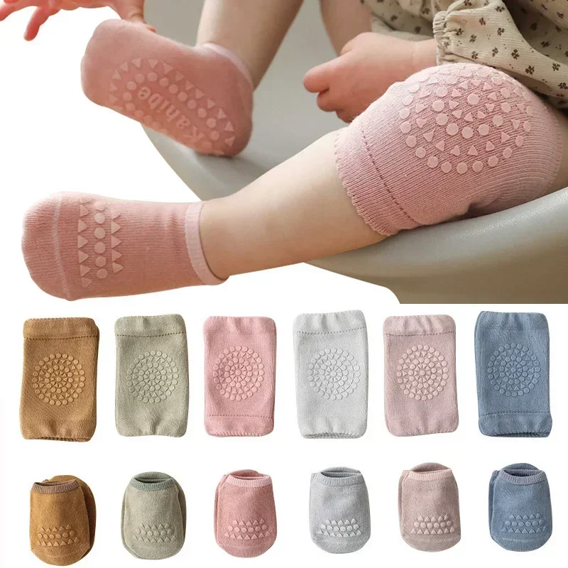 Unisex Baby Socks Non Slip - Set Kaus Kaki Pelindung Lutut Bayi