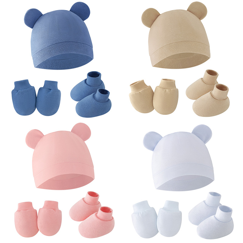 Infant Beanie Hat With Ears - 2026 Topi Bayi Sarung Tangan Kaus