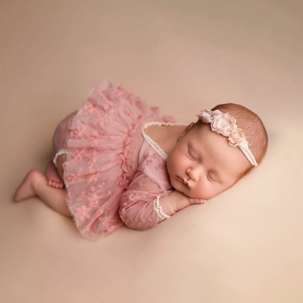Newborn Baby Girl Romper Floral - Gaun Tutu Bayi Perempuan Pakaian Fotografi