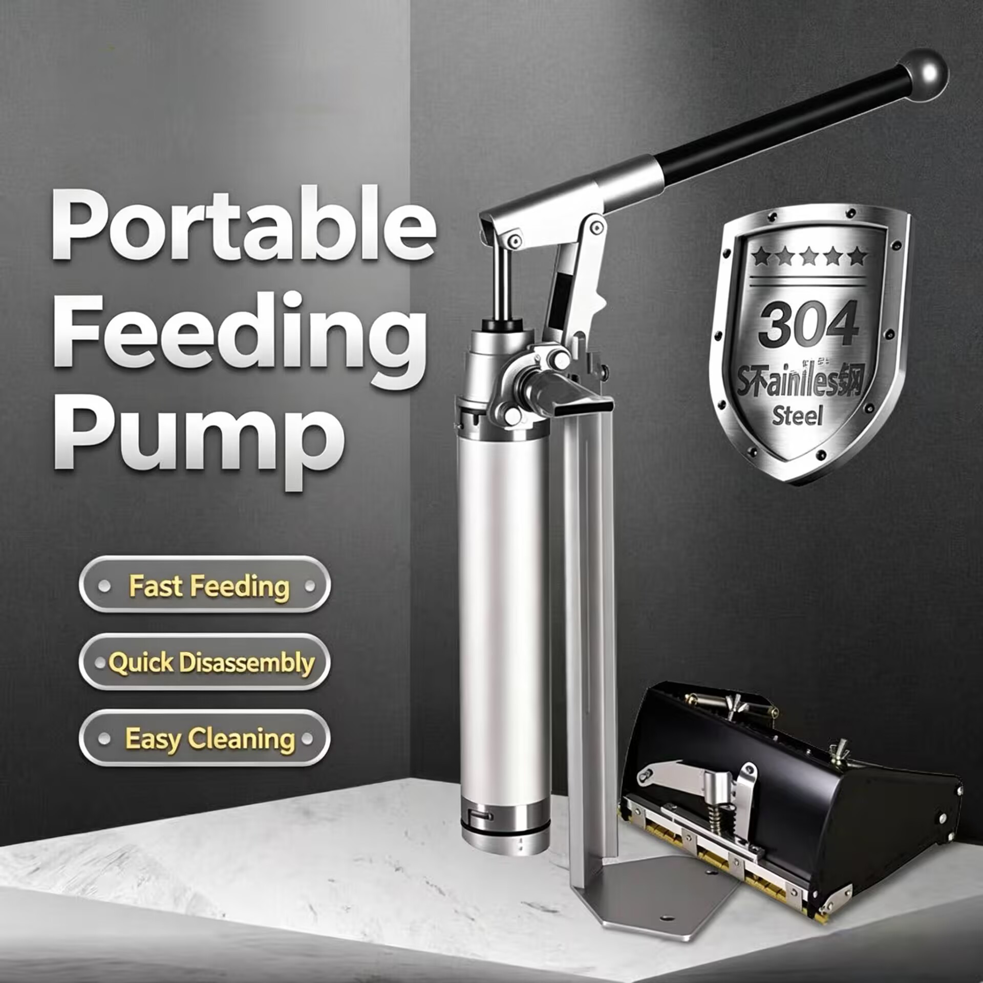 Feeding - Pompa Hisap Manual Stainless Steel, Alat