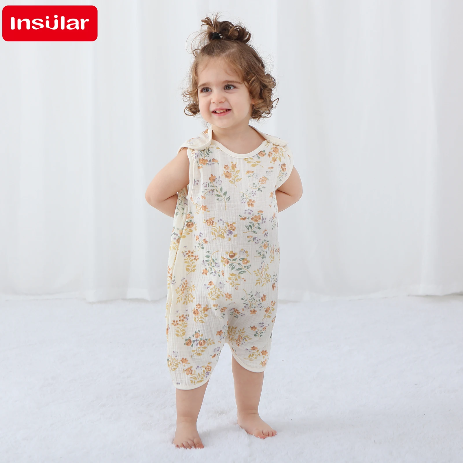 Newborn Baby Girl Romper Floral - INSULAR Bodysuit Bayi Perempuan Baru Lahir,