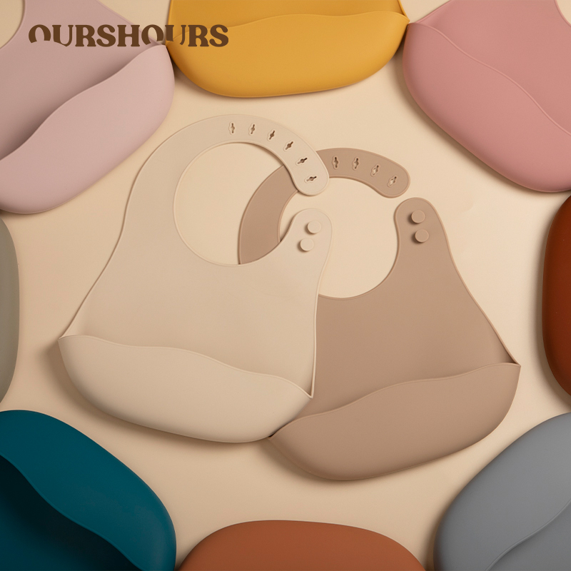 Waterproof Baby Bibs Silicone - Celemek silikon bayi, celemek makan bayi