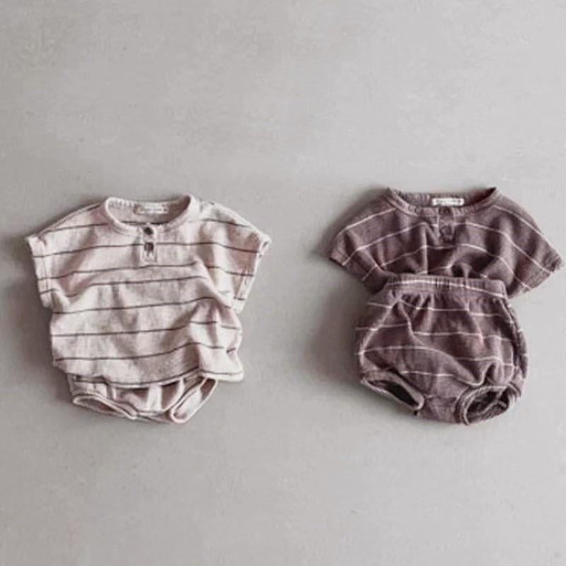 Baby Boy Suit Set Baptism - Setelan Lengan Pendek Anak-anak Baru Atasan