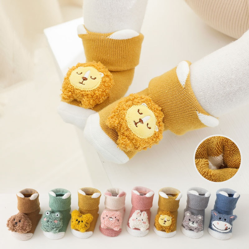 Unisex Baby Socks Non Slip - Kaus kaki bayi, 0-3 tahun bayi
