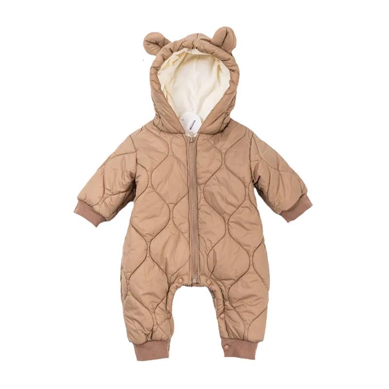 Cotton Baby Onesies Zipper - Romper bayi baru lahir, Jumpsuit katun