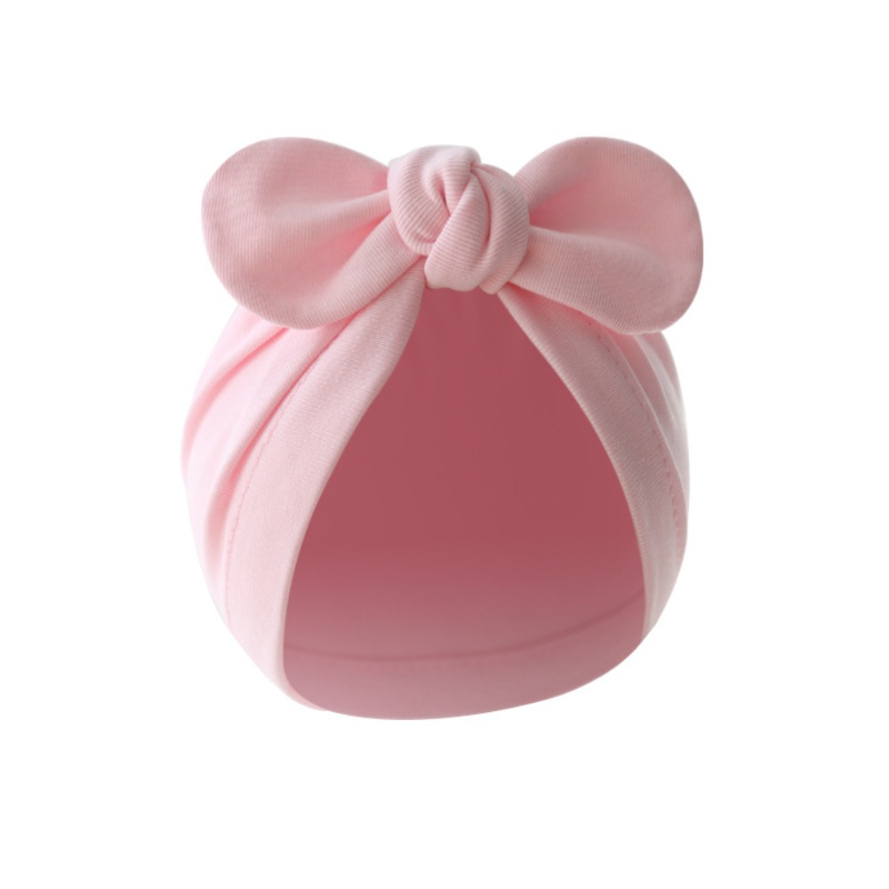 Infant Beanie Hat With Ears - Topi Simpul Bunga Lucu Topi Telinga