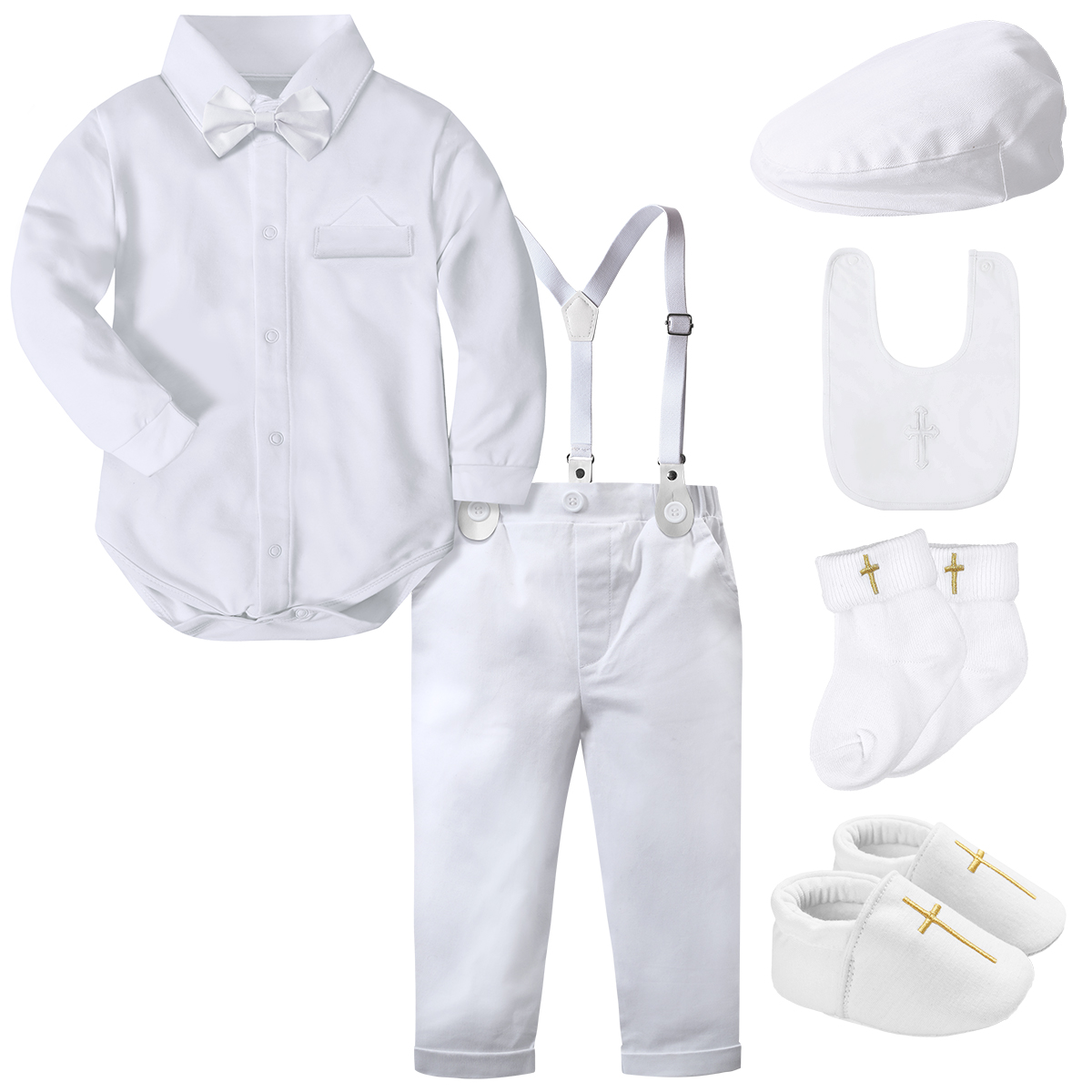 Baby Boy Suit Set Baptism - Pakaian pembaptisan bayi laki-laki, setelan baju