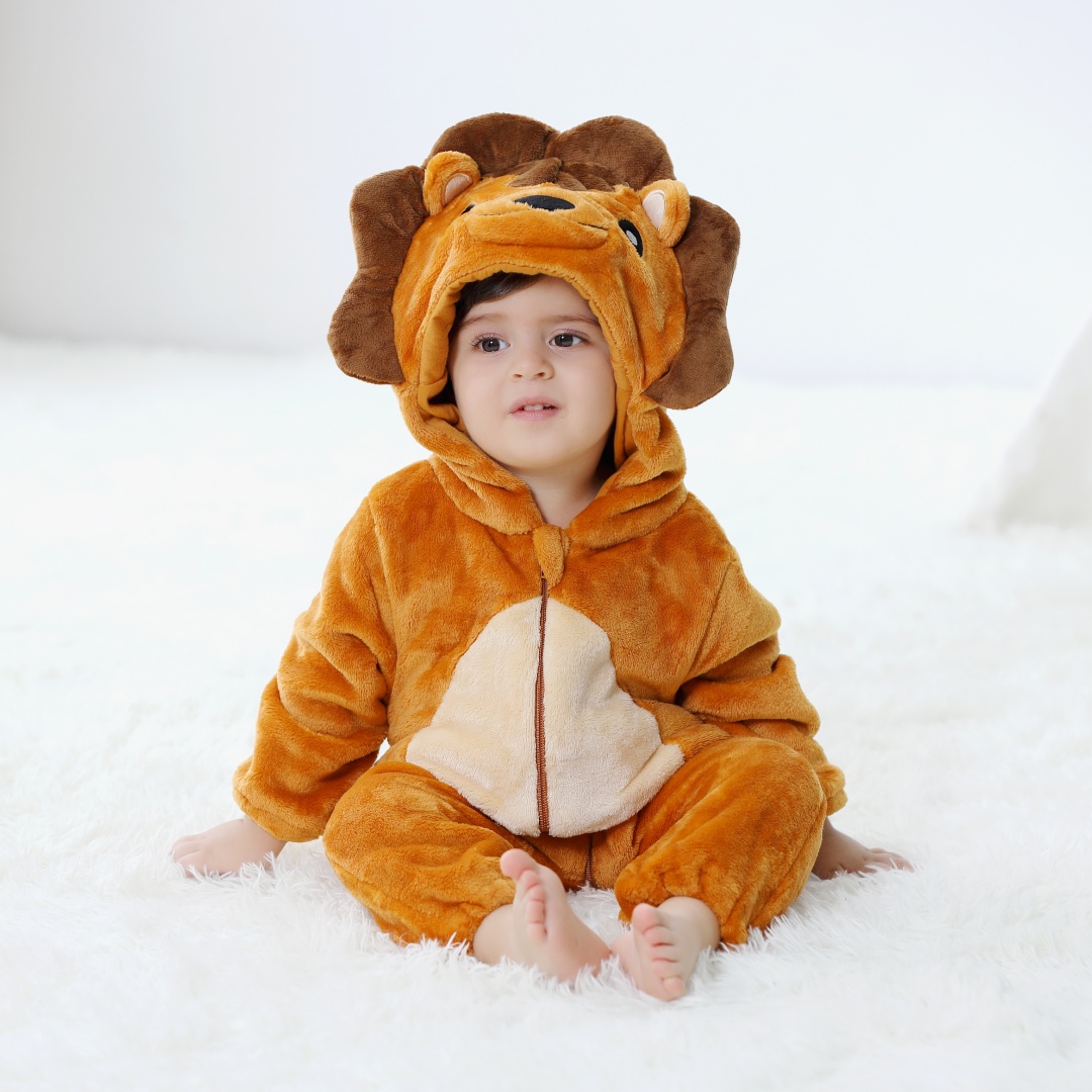 Baju Romper Kartun Hewan Singa - Cotton Baby Onesies Zipper ulasan dan harga
