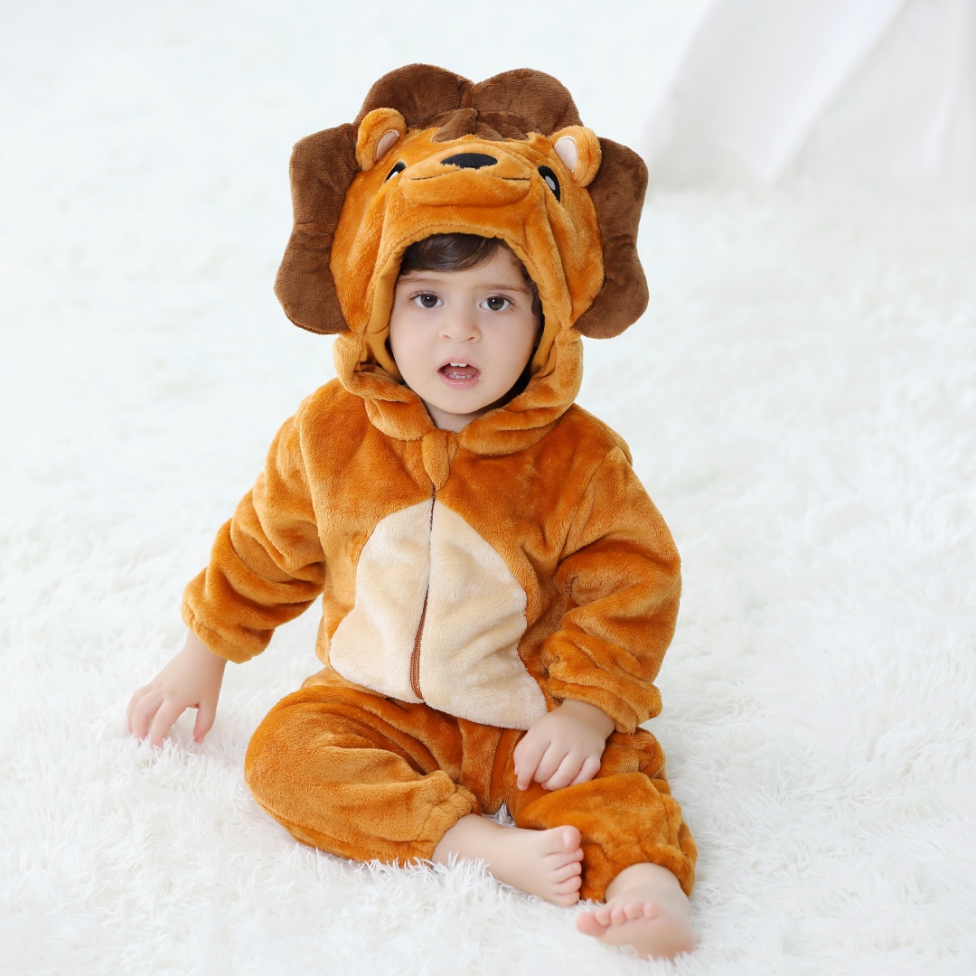 Baju Romper Kartun Hewan Singa - Cotton Baby Onesies Zipper ulasan dan harga
