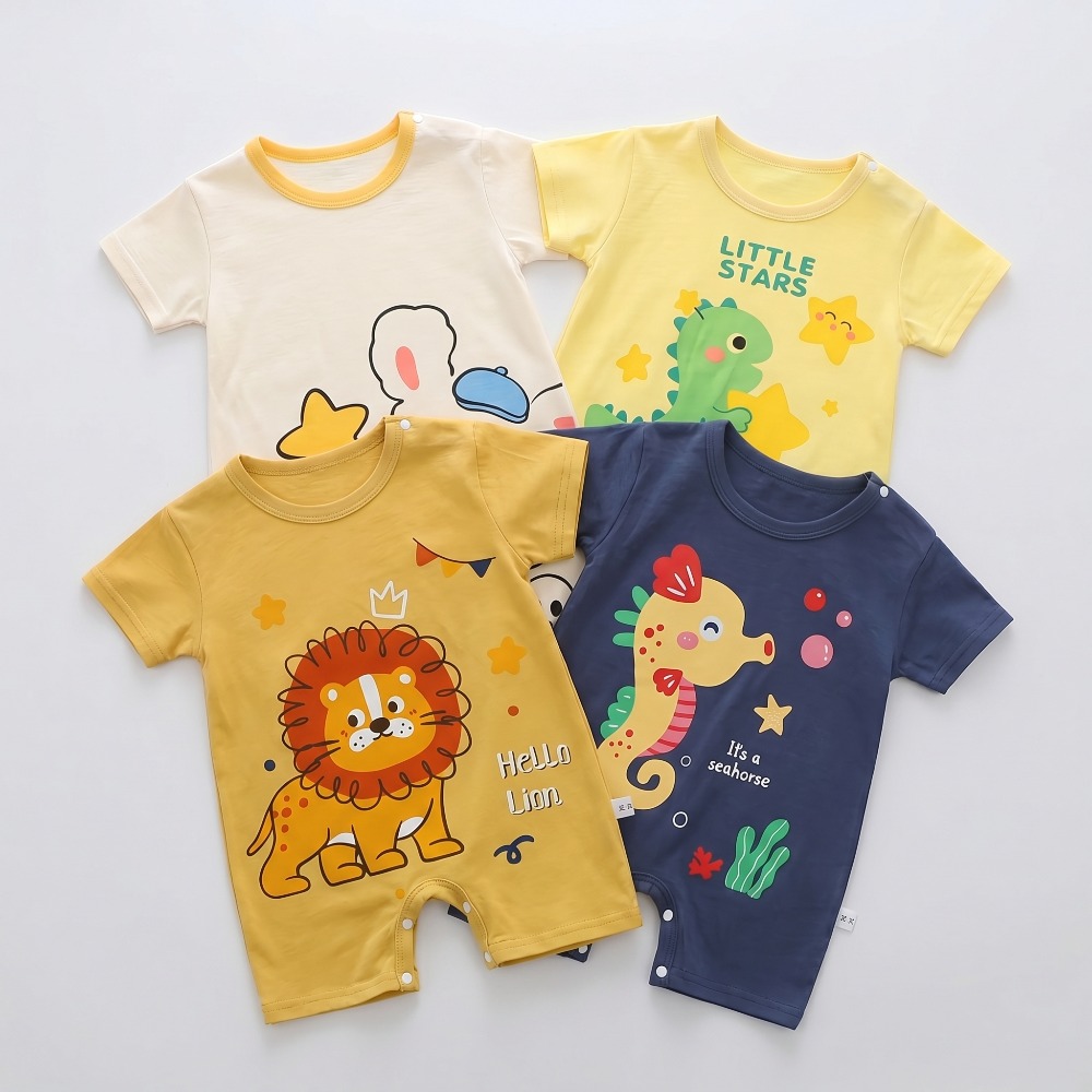 Bodysuit Linen Katun Bayi Baru - Baby Summer Linen Sleeveless Jumpsuit ulasan dan harga