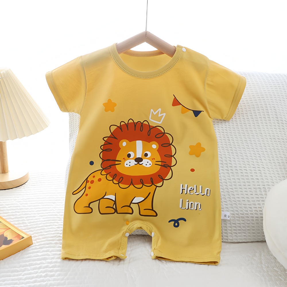 Bodysuit Linen Katun Bayi Baru - Baby Summer Linen Sleeveless Jumpsuit ulasan dan harga