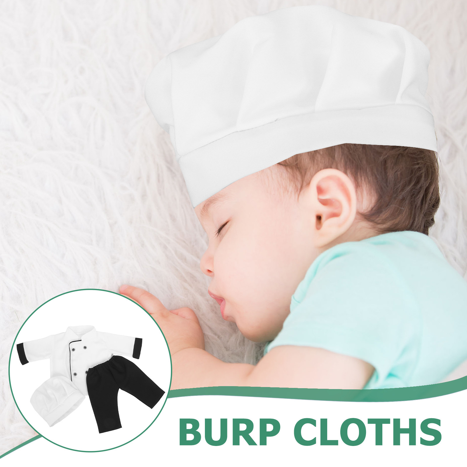 1Set Kostum Koki Bayi untuk Pa - Infant Photography Props Outfit ulasan dan harga