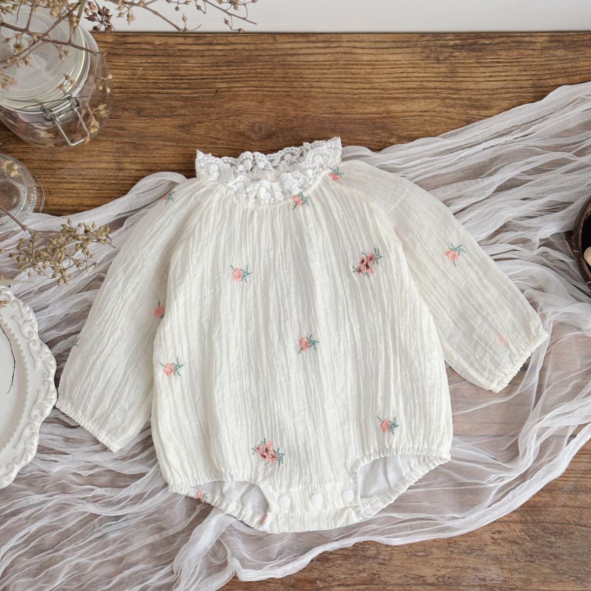 Baju Bayi Perempuan Baru Lahir - Newborn Baby Girl Romper Floral ulasan dan harga