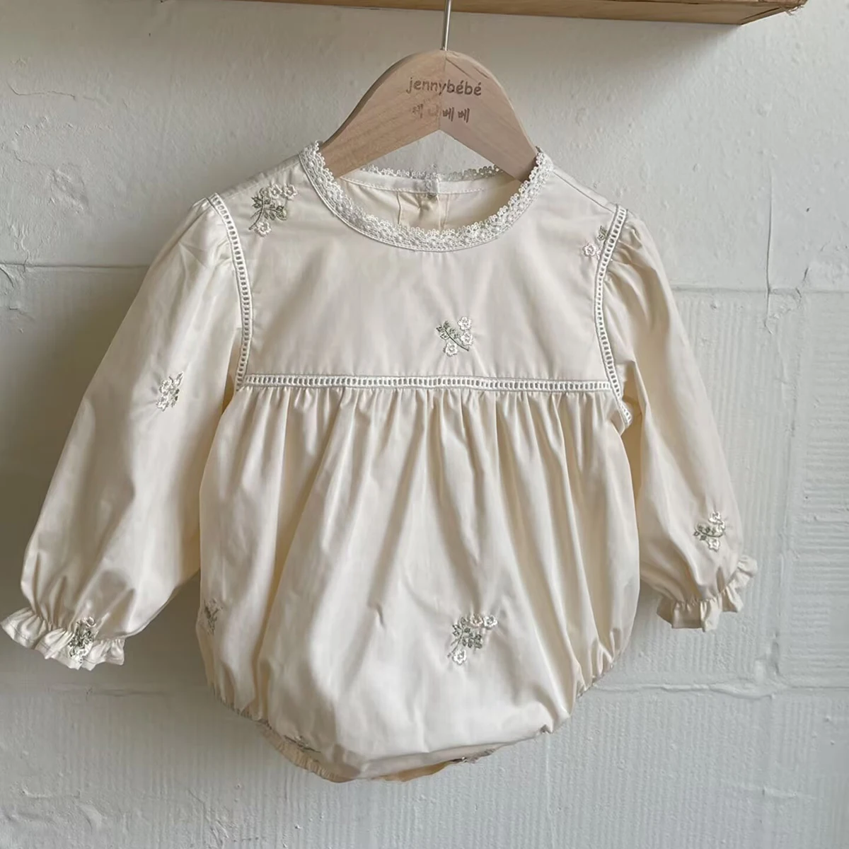 Baju Monyet Bunga Bordir Bayi  - Newborn Baby Girl Romper Floral ulasan dan harga