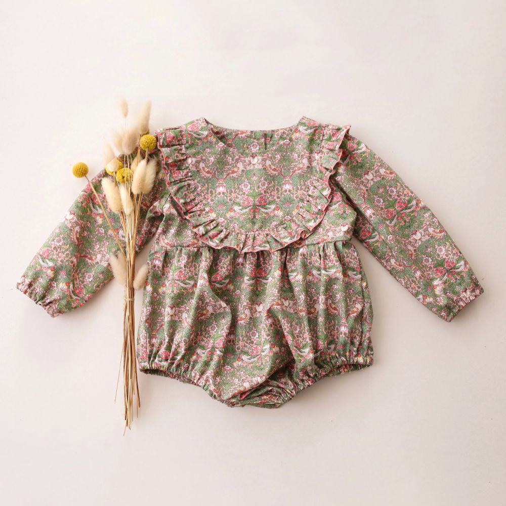 Baju Bayi Perempuan untuk 0-2Y - Newborn Baby Girl Romper Floral ulasan dan harga