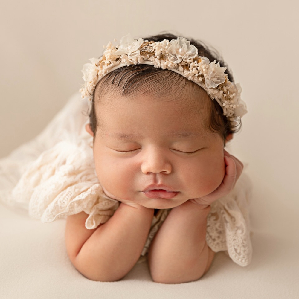 Alat Peraga Fotografi Bayi Bar - Newborn Baby Girl Romper Floral ulasan dan harga