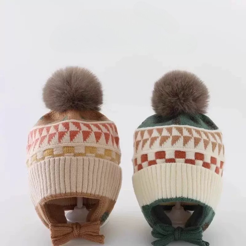 Topi Beanie Bayi Pelindung Tel - Infant Beanie Hat With Ears ulasan dan harga