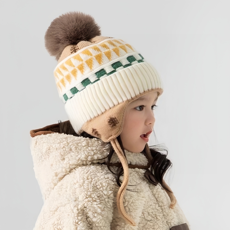 Topi Beanie Bayi Pelindung Tel - Infant Beanie Hat With Ears ulasan dan harga