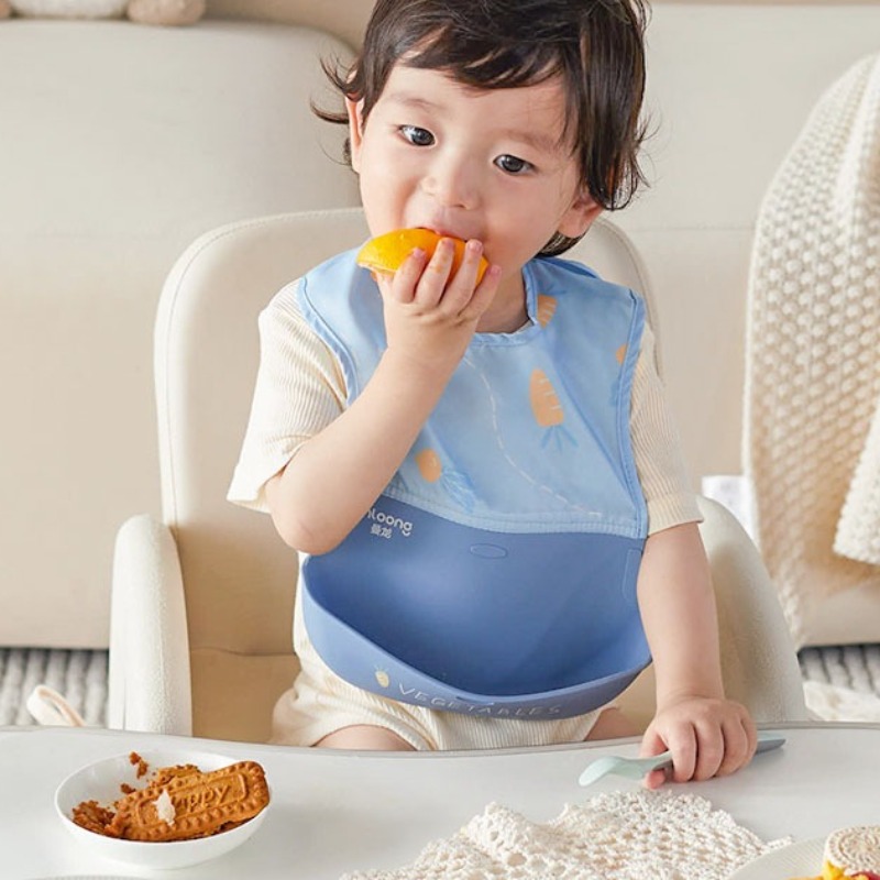 Celemek Bayi Tahan Air Anak-an - Waterproof Baby Bibs Silicone ulasan dan harga
