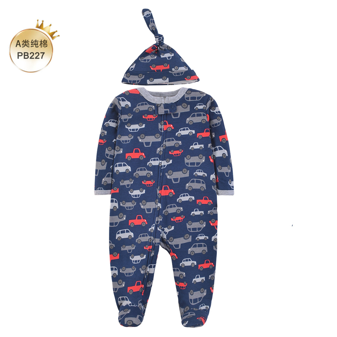Pakaian Tidur Bayi Baru Lahir  - Cotton Baby Onesies Zipper ulasan dan harga