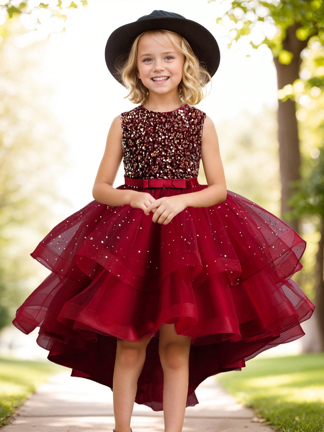 Gaun Pesta Bayi Perempuan Moti - Toddler Girl Tulle Party Dress ulasan dan harga
