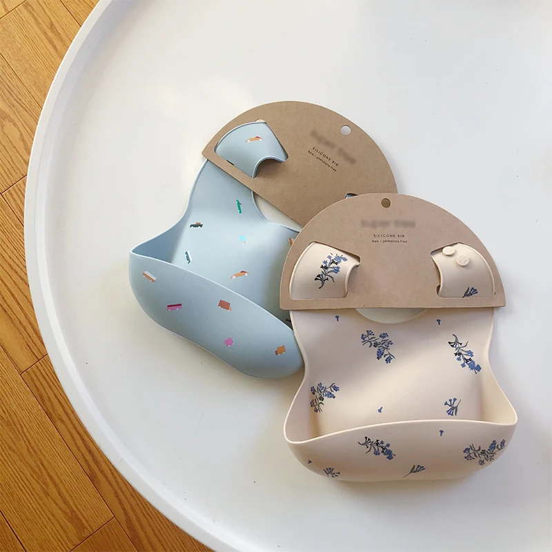 Celemek bayi, celemek gaya Ins - Waterproof Baby Bibs Silicone ulasan dan harga