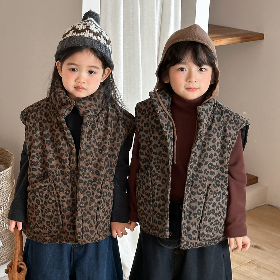 Rompi Empuk Motif Macan Tutul  - Toddler Boy Winter Fleece Jacket ulasan dan harga
