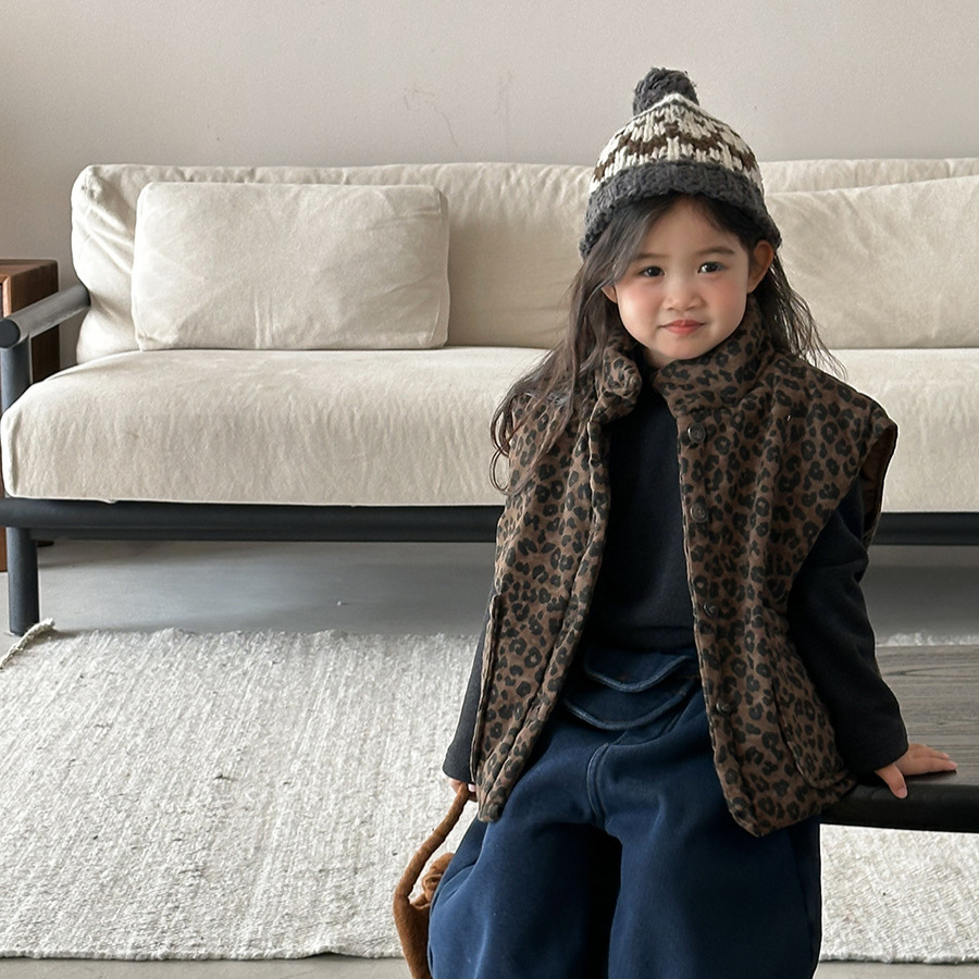 Rompi Empuk Motif Macan Tutul  - Toddler Boy Winter Fleece Jacket ulasan dan harga