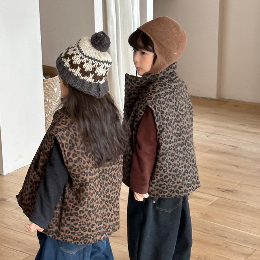 Rompi Empuk Motif Macan Tutul  - Toddler Boy Winter Fleece Jacket ulasan dan harga
