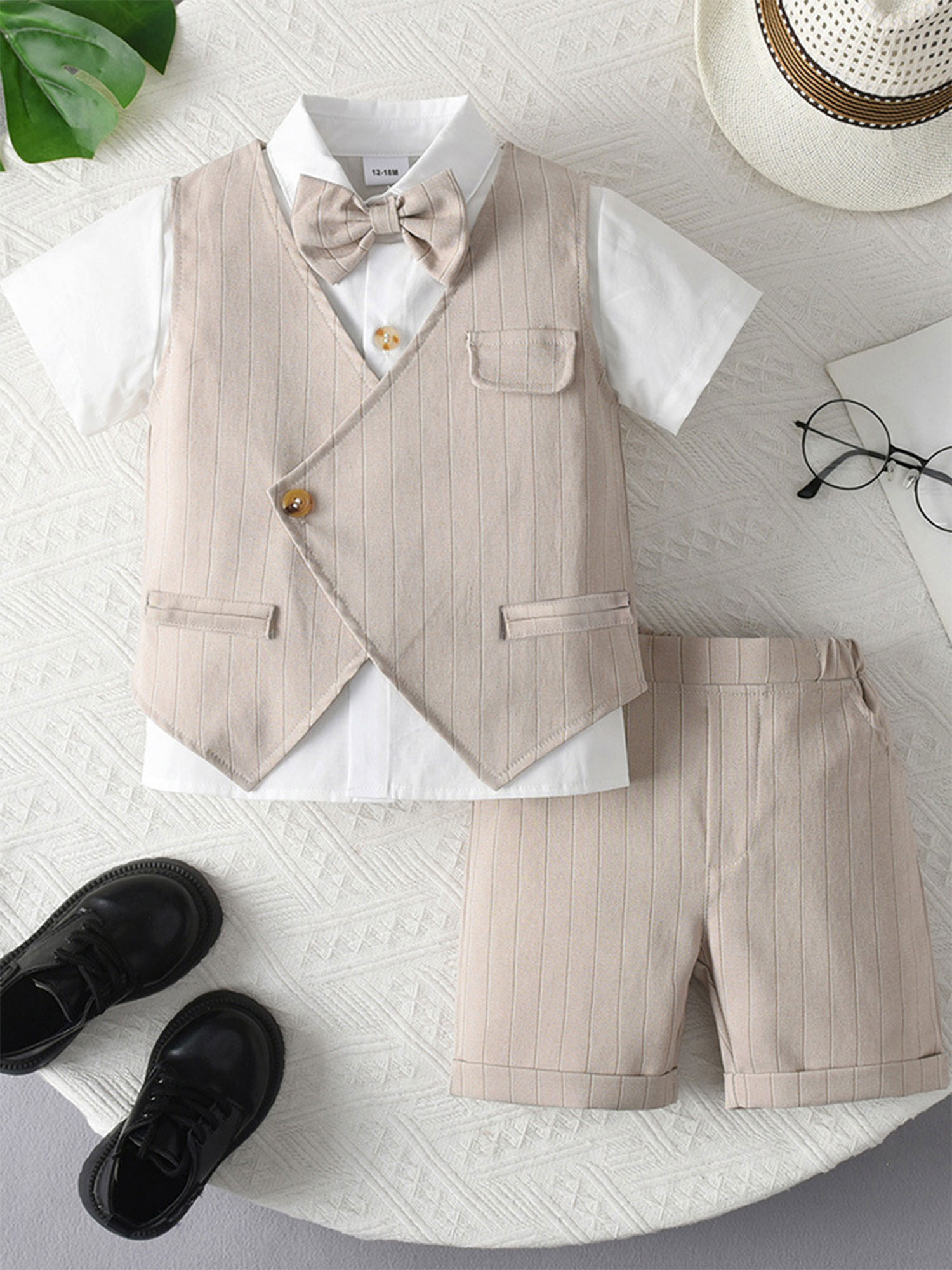 Pakaian Bayi Laki-laki Pakaian - Baby Boy Suit Set Baptism ulasan dan harga