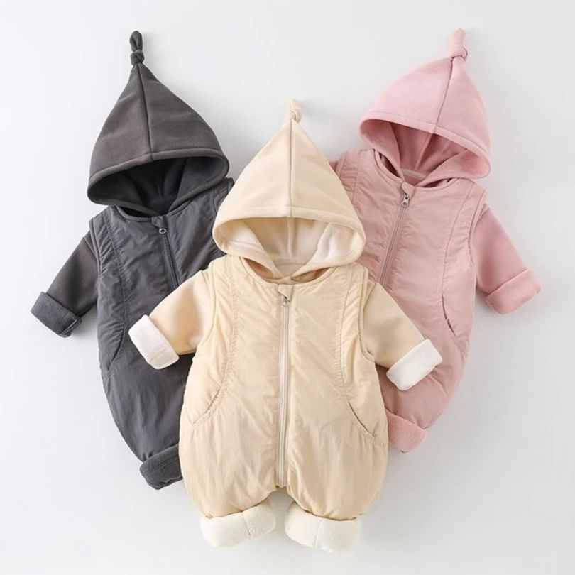 Romper Bayi Katun Tebal Musim  - Cotton Baby Onesies Zipper ulasan dan harga