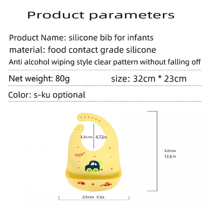 Bib Makan Bayi Silikon Tahan A - Waterproof Baby Bibs Silicone ulasan dan harga