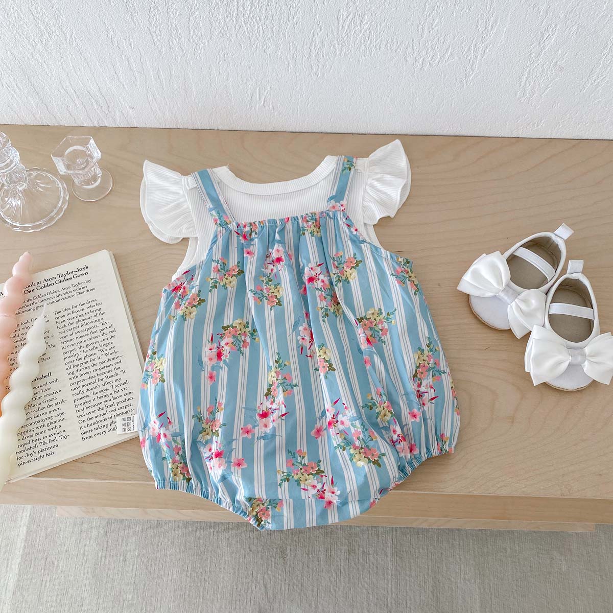 2 potong pakaian bayi perempua - Newborn Baby Girl Romper Floral ulasan dan harga