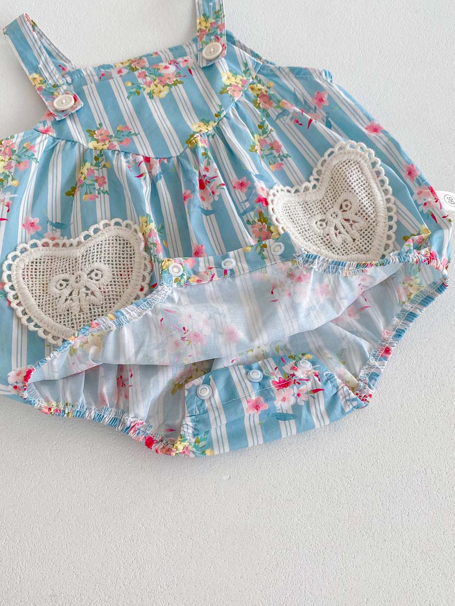 2 potong pakaian bayi perempua - Newborn Baby Girl Romper Floral ulasan dan harga