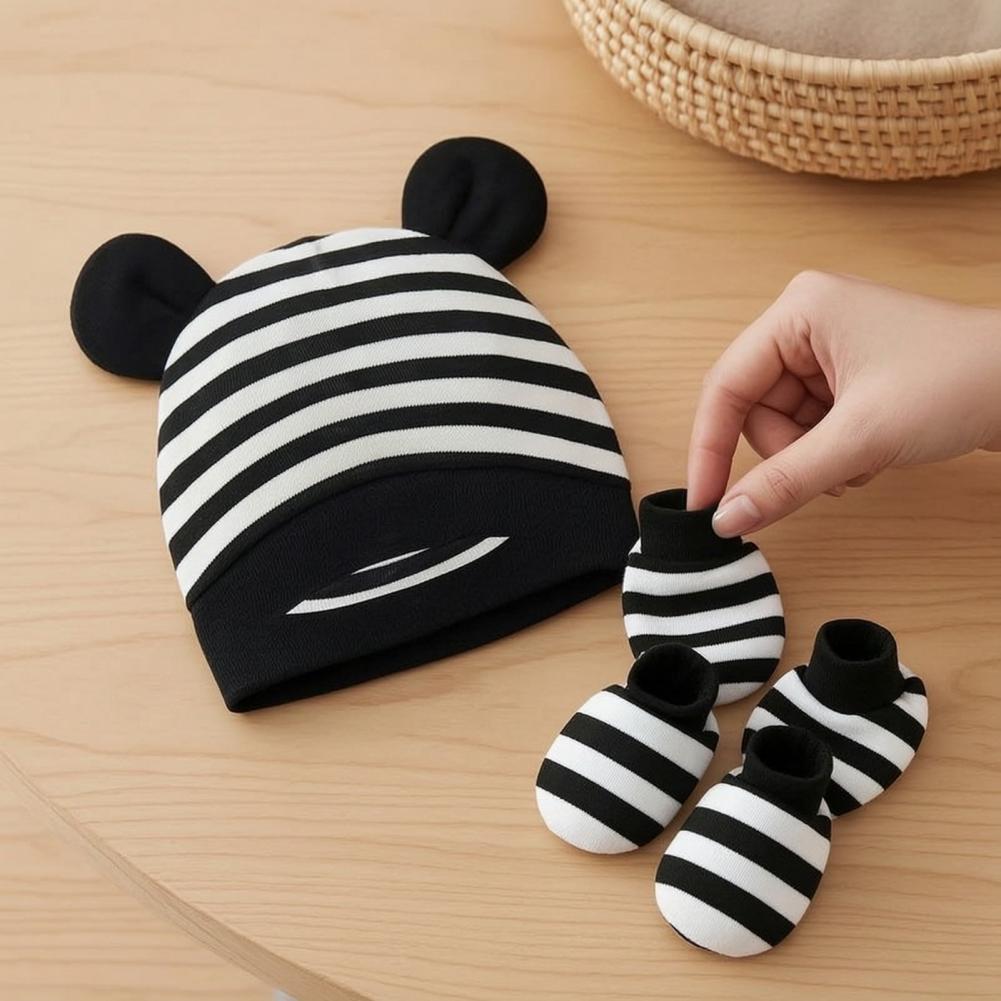 Sarung Tangan Anti Gores Bayi, - Infant Beanie Hat With Ears ulasan dan harga
