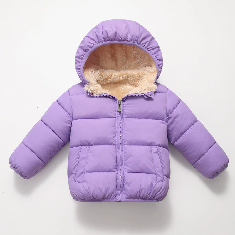 Jaket Puffer Berkerudung Musim - Toddler Boy Winter Fleece Jacket ulasan dan harga
