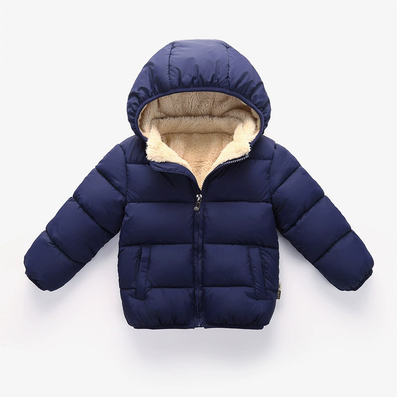 Jaket Puffer Berkerudung Musim - Toddler Boy Winter Fleece Jacket ulasan dan harga