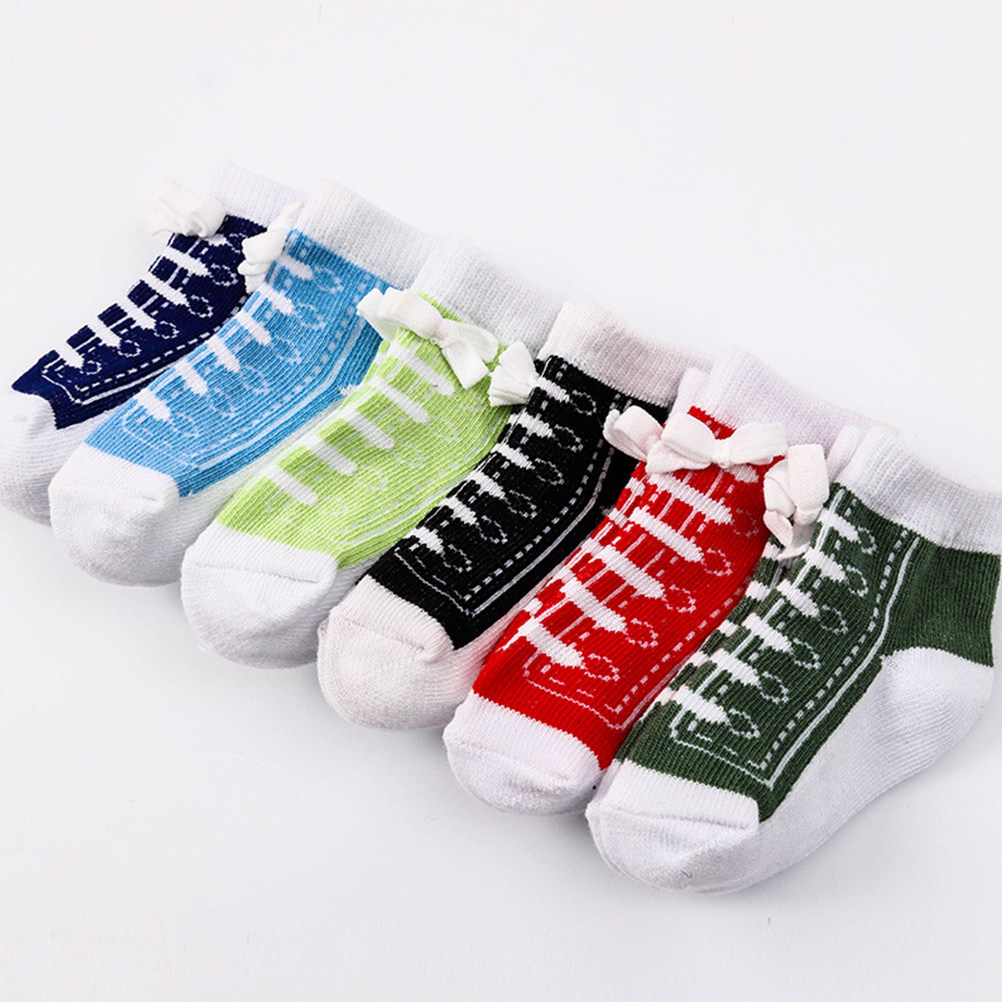 6 Pasang Kaus Kaki Bayi Katun  - Unisex Baby Socks Non Slip ulasan dan harga