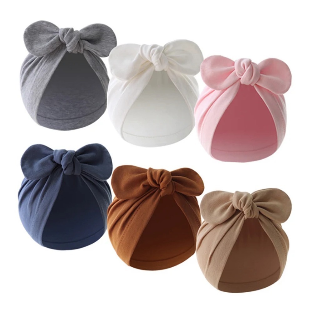 Topi Turban Bayi Telinga Kelin - Infant Beanie Hat With Ears ulasan dan harga