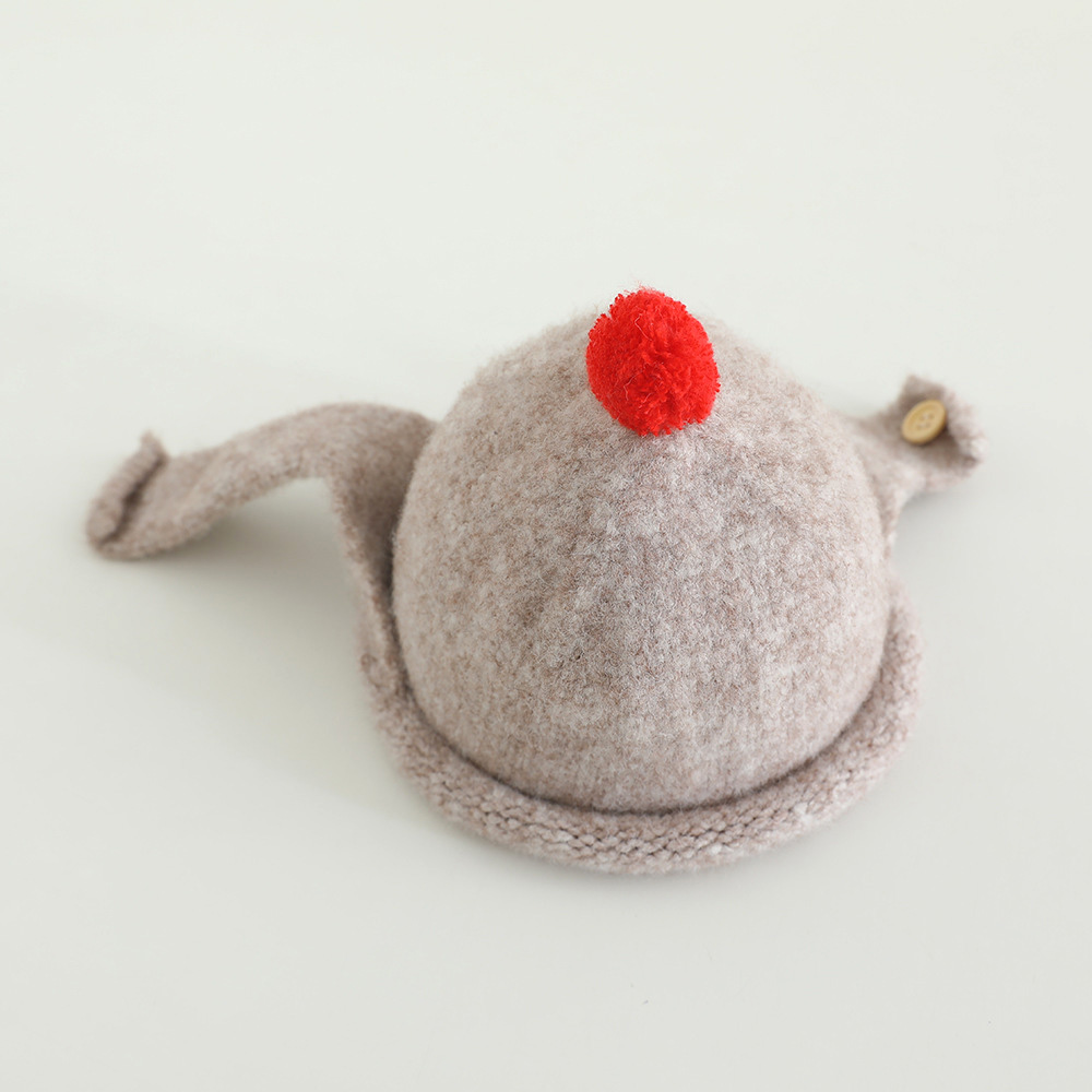 Topi Bayi Rajut Musim Dingin d - Infant Beanie Hat With Ears ulasan dan harga
