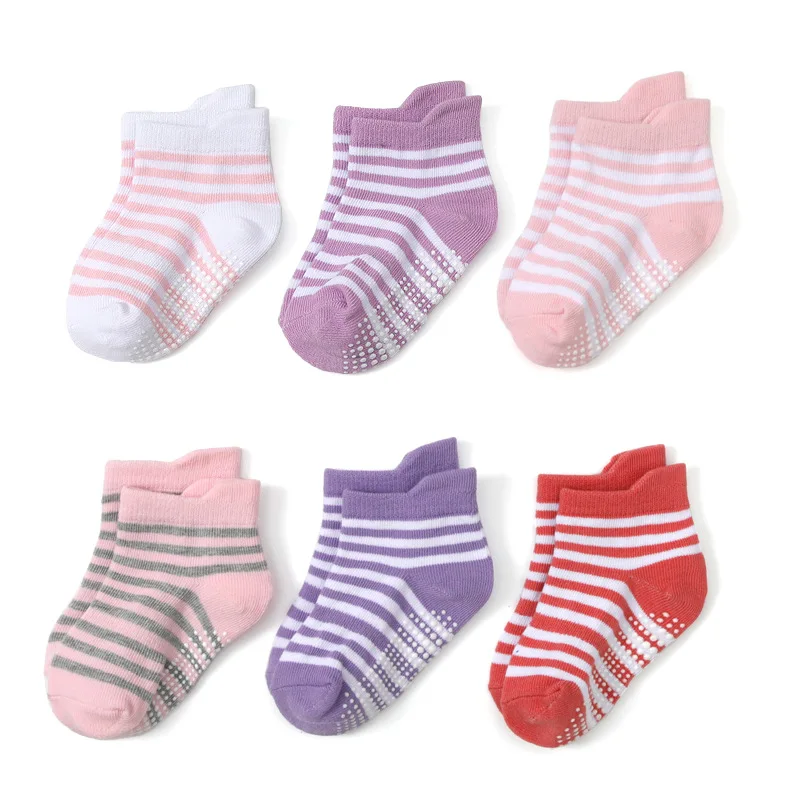 6 Pasang Kaos Kaki Bayi Bergar - Unisex Baby Socks Non Slip ulasan dan harga