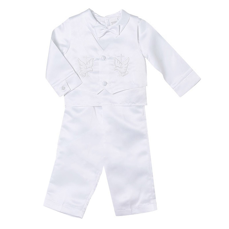 Pakaian pembaptisan bayi laki- - Baby Boy Suit Set Baptism ulasan dan harga