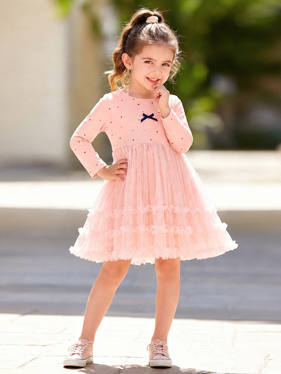 Gaun Putri Tulle untuk Balita  - Toddler Girl Tulle Party Dress ulasan dan harga