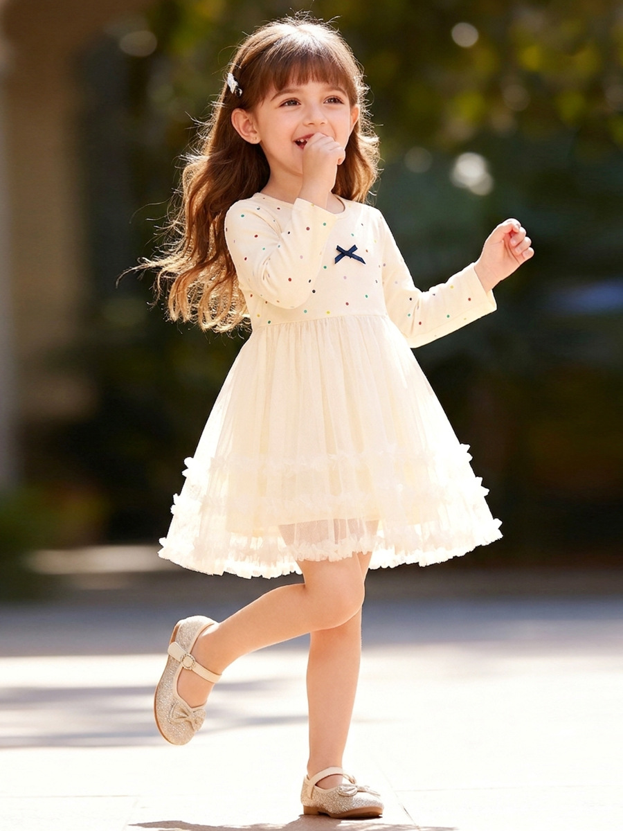Gaun Putri Tulle untuk Balita  - Toddler Girl Tulle Party Dress ulasan dan harga